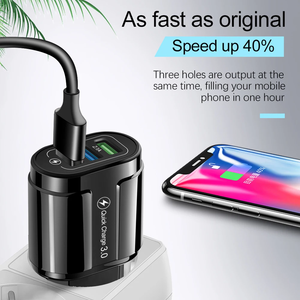 Адаптер питания с функцией быстрой зарядки 4 USB-порта | Электроника