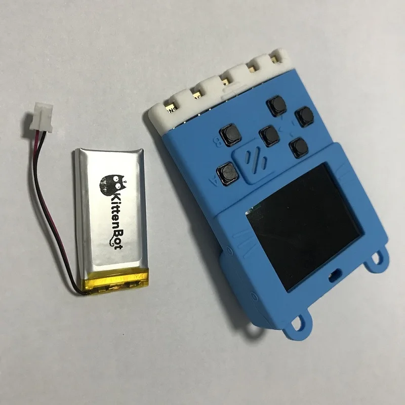 White Meowbit kittenbot и оригинальная LiPo батарея для Meowbit kittenbot, 3,7 V 450mAh - Цвет: White