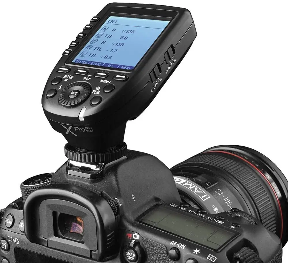 

Godox XPro-C E-TTL 2,4G с высоким уровнем Скорость синхронизация беспроводной триггерный передатчик вспышки совместимый для камер Canon, 1/8000s