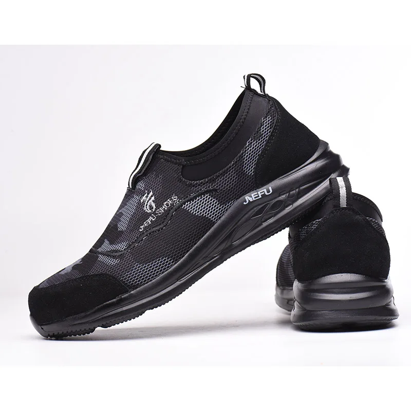 Прямая поставка сверхлегкие мужские защитные ботинки стальные носочки дышащие