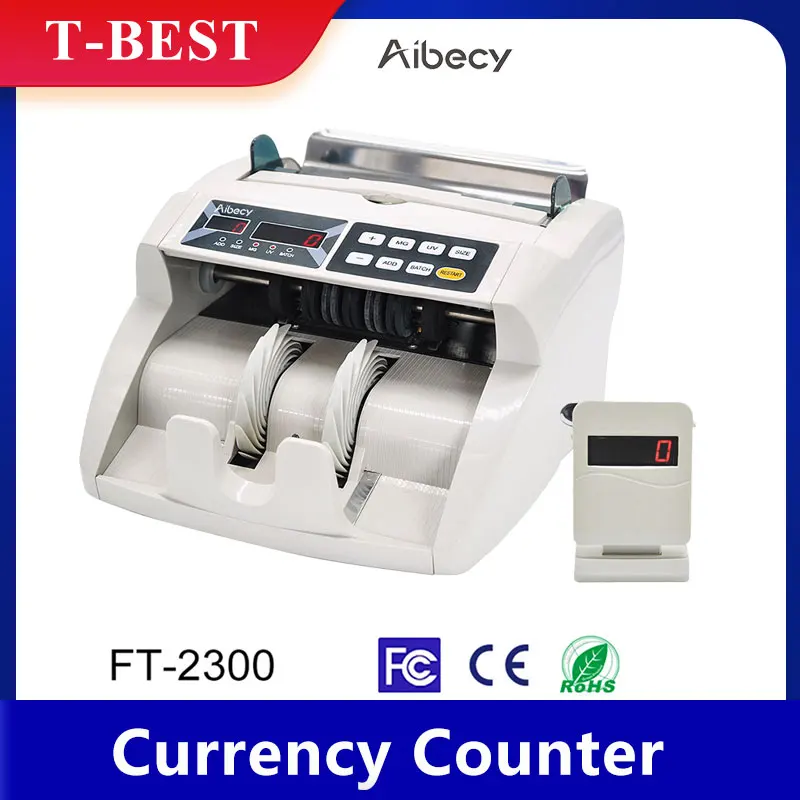 Aibecy Настольный многовалютный автоматический счетчик банкнот денег Счетная