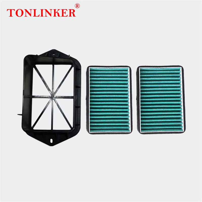 TONLINKER воздушный фильтр с 2 отверстиями для Vw Beetle A5 Jetta6 NF Sharan Tiguan 5N для Audi Q3 8U Alhambra, внешний фильтр для детской модели 98%