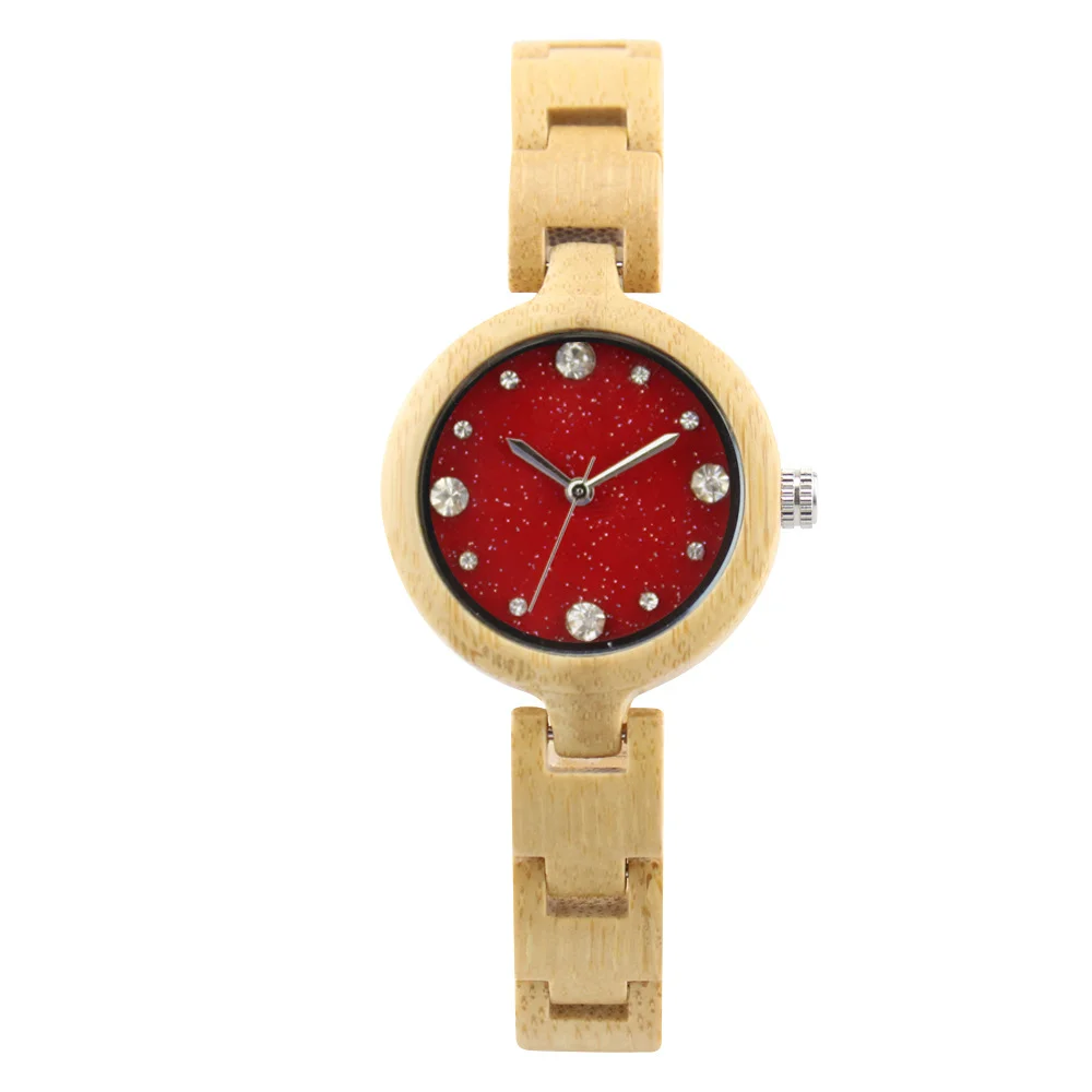 часы женские New fashion trend wooden watch custom lettering Ladies starry wooden watch Quartz watch wooden watch