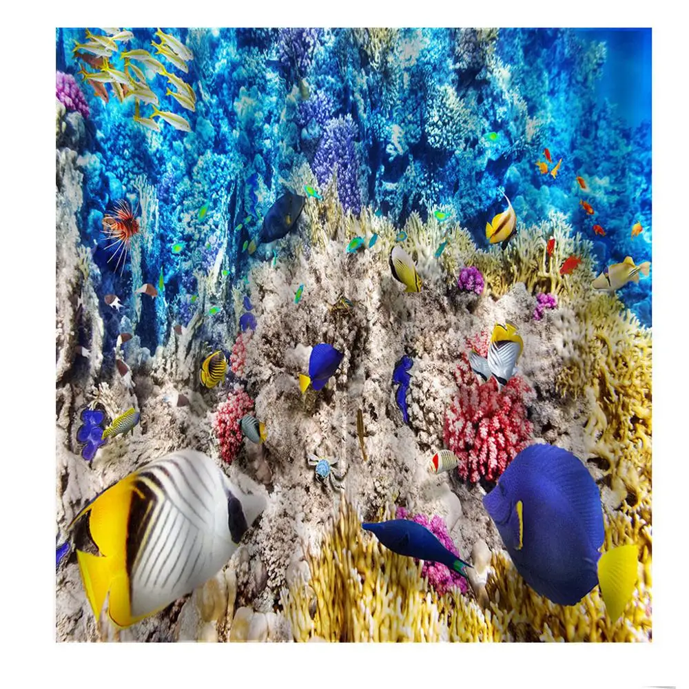 Photo Custom 3 D Underwater World Dolphin Cartoon Children Curtain For Living room Bedroom Blackout Window Drapes Sets | Дом и сад