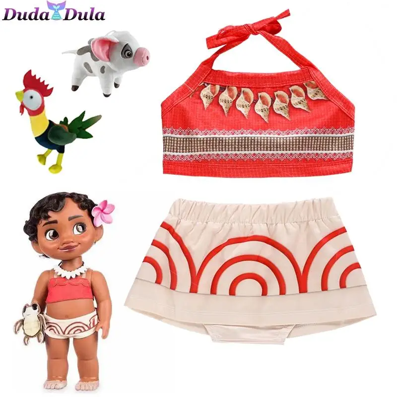 Moana Dress Costumes Cosplay Toddler girl dresses Anime Movie Moana Costume Halloween Costumes Gifts for Girl Dress For Girls
