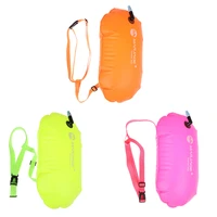 1pcs swimming float bag waterproof pvc inflatable swim buoy water sport lifesaver life buoy air dry tow sailing flotation bag