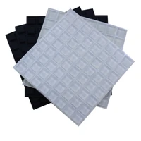 new 64pcs square soft self adhesive rubber bumper stop non slip furniture feet door silicone buffer pads home cabinet accessory