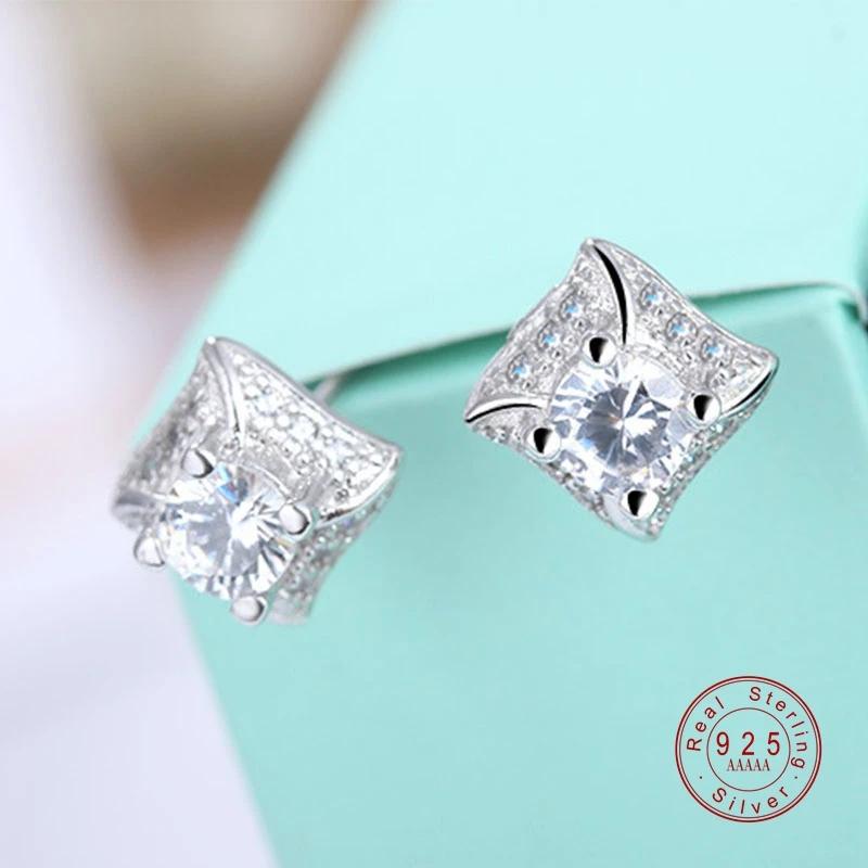 Новые роскошные женские белые круглые серьги гвоздики модные серебряные