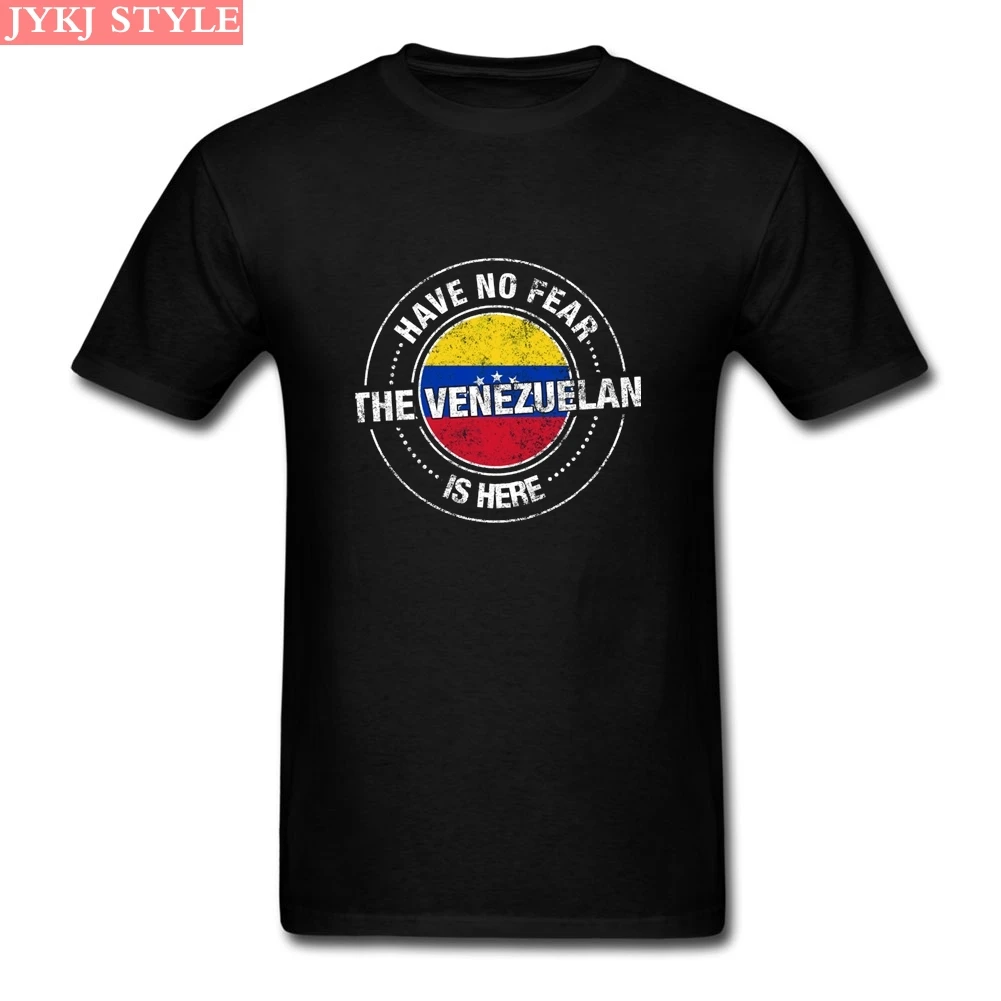 Горячие Camiseta XXXL хлопок Венесуэла флаг Для мужчин рубашка не бойтесь