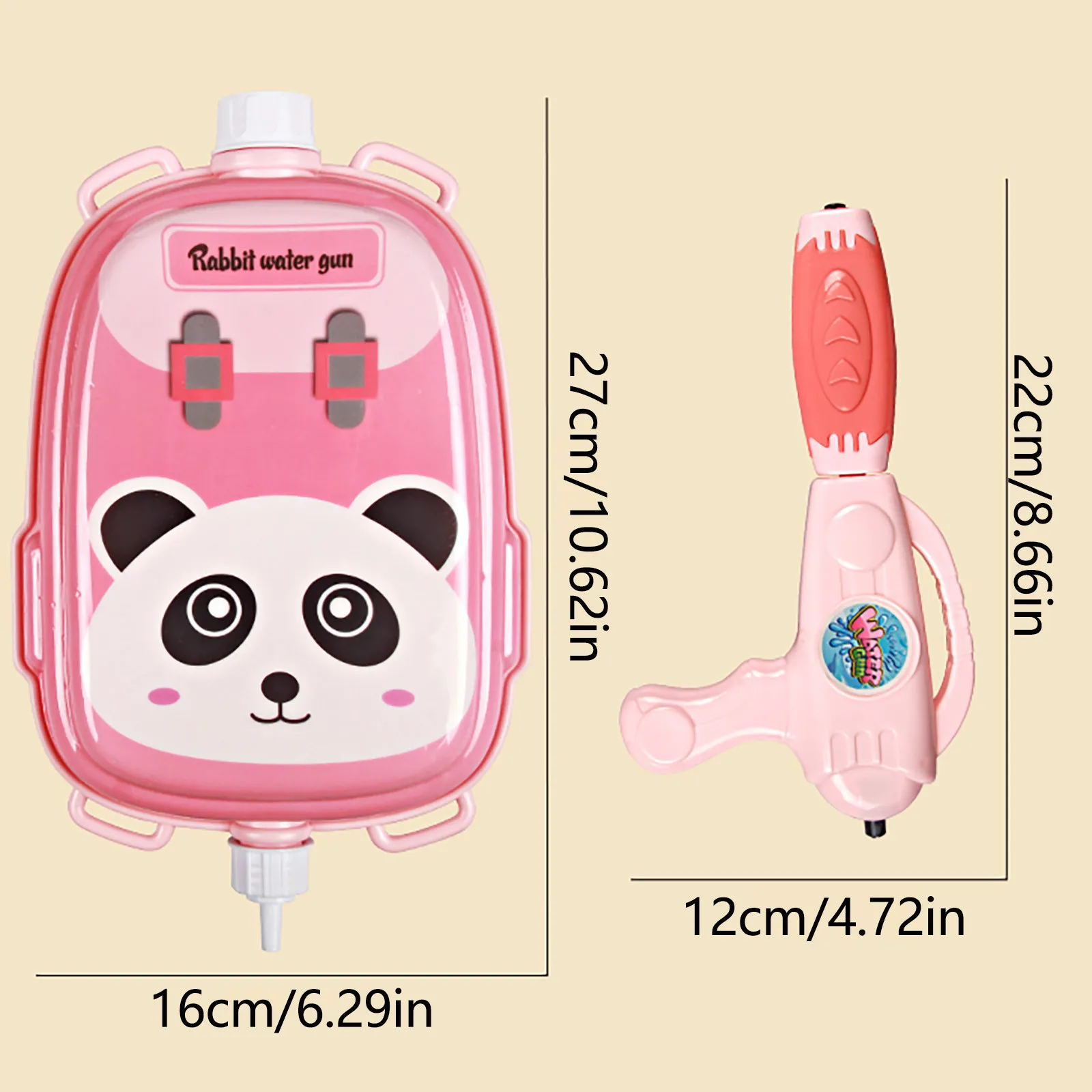 

Pull-Out Baby Backpack, Squirting and Squirting Beach Water Fight Toy, Baby Bath Toys, Swimming Baby Bath Toys Fun Bath Time #N