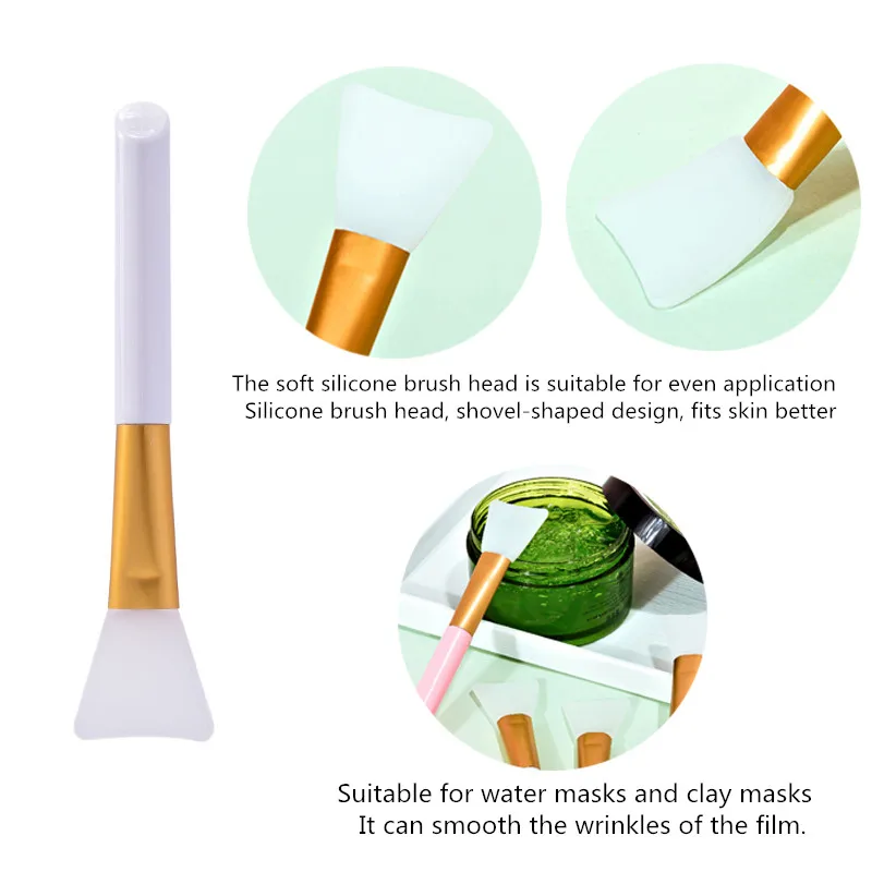 

Rose Quartz Roller Facial Massager Powder Crystal Wheel Jade Roller Scraper Mask Brush Three-piece Skin Care