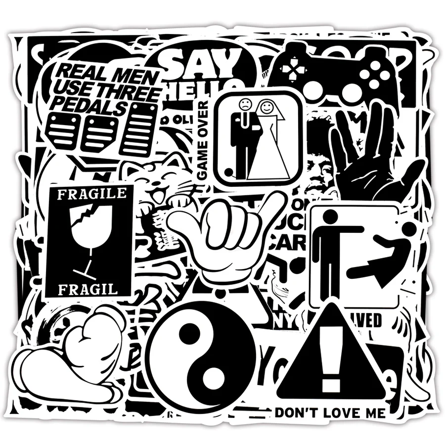 Наклейки для ноутбука скейтборда автомобиля гитары чемодана велосипеда 100 шт. -