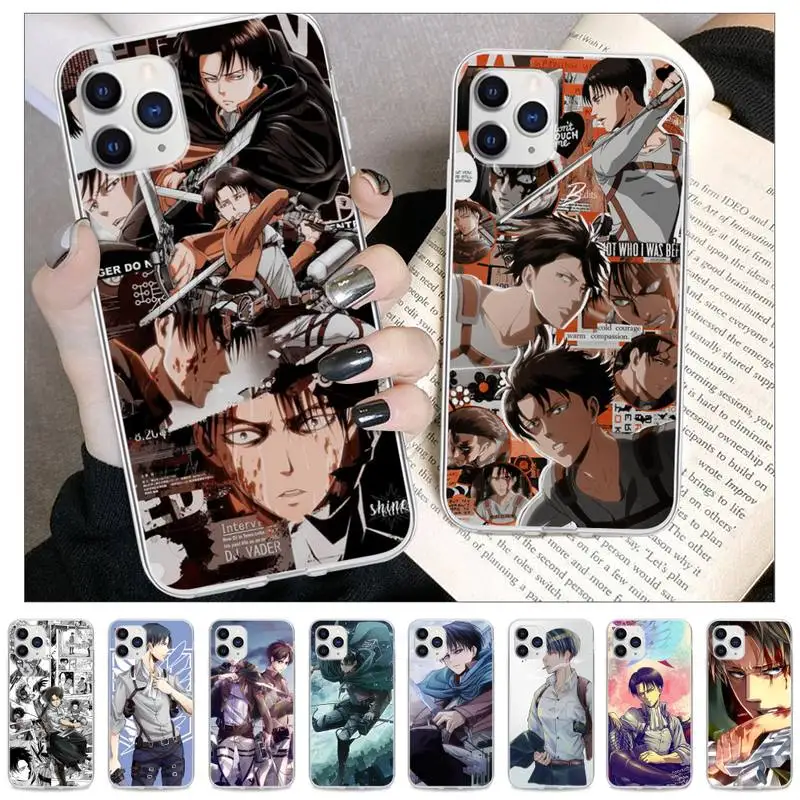 

Attack On Titan Levi Ackerman Transparent Phone Case For Samsung Galaxy A51 A71 S20 S10e S8 S7 S9 S10 Plus Clear Cover