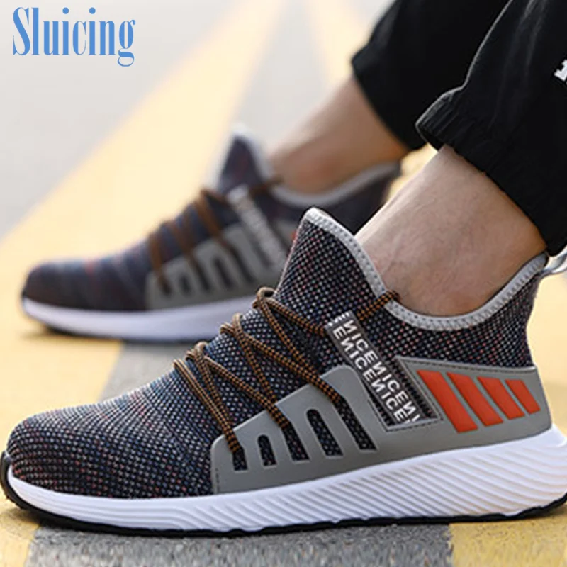 

Men's safety shoes Sneakers Work Shoeshigh quality and light weightFashion Breathable Men Steel Toe Construction Work Safety