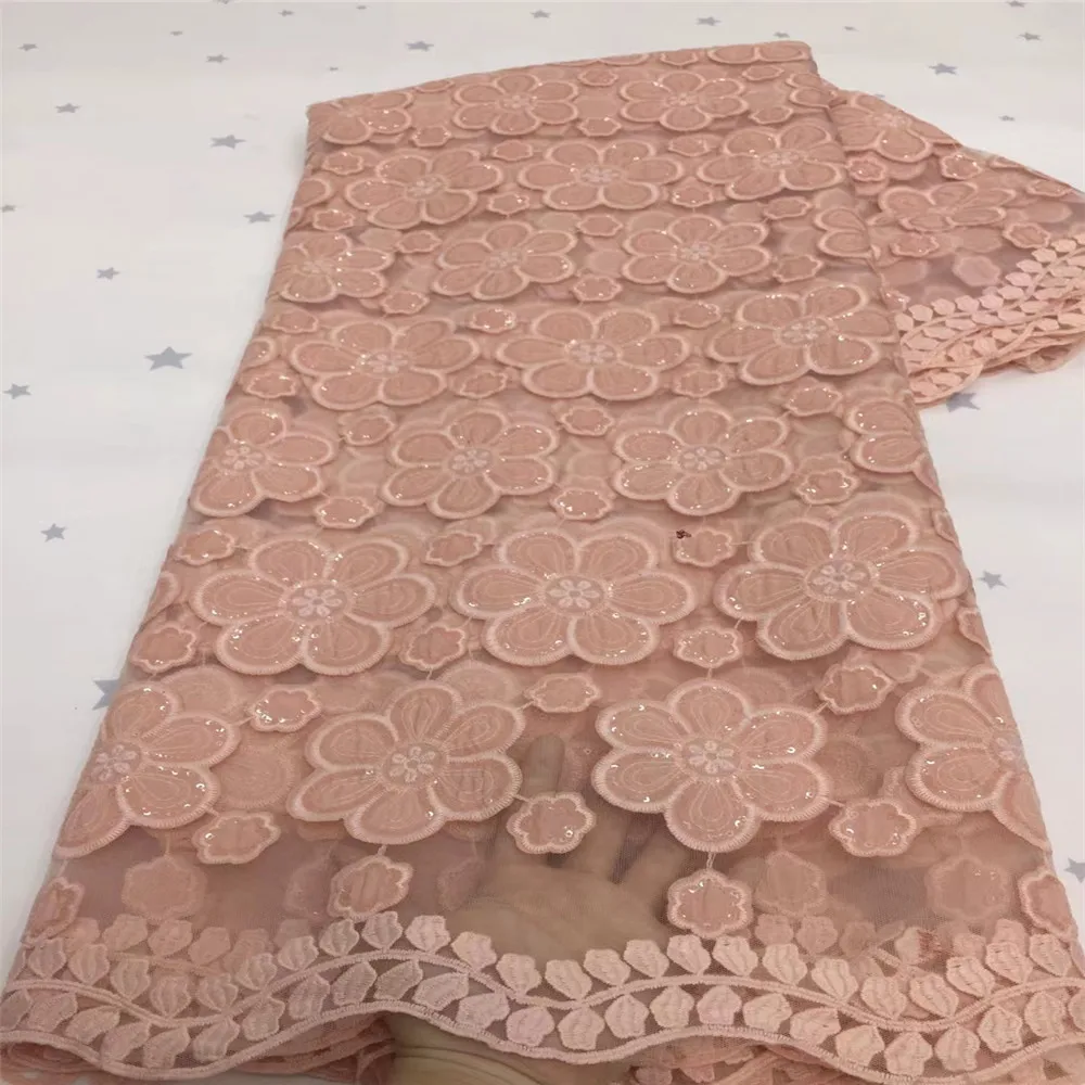 

2021 With Sequins New Design African milk silk Cord Lace Guipure Lace Fabrics High Quality Latest Fashion African Lace XZ-160