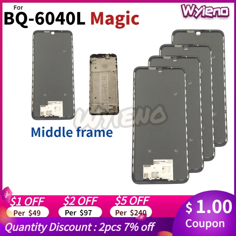 

Wyieno для BQ Mobile Magic BQ-6040L 6040L ЖК-дисплей рамка Корпус средняя крышка передний чехол + отслеживание