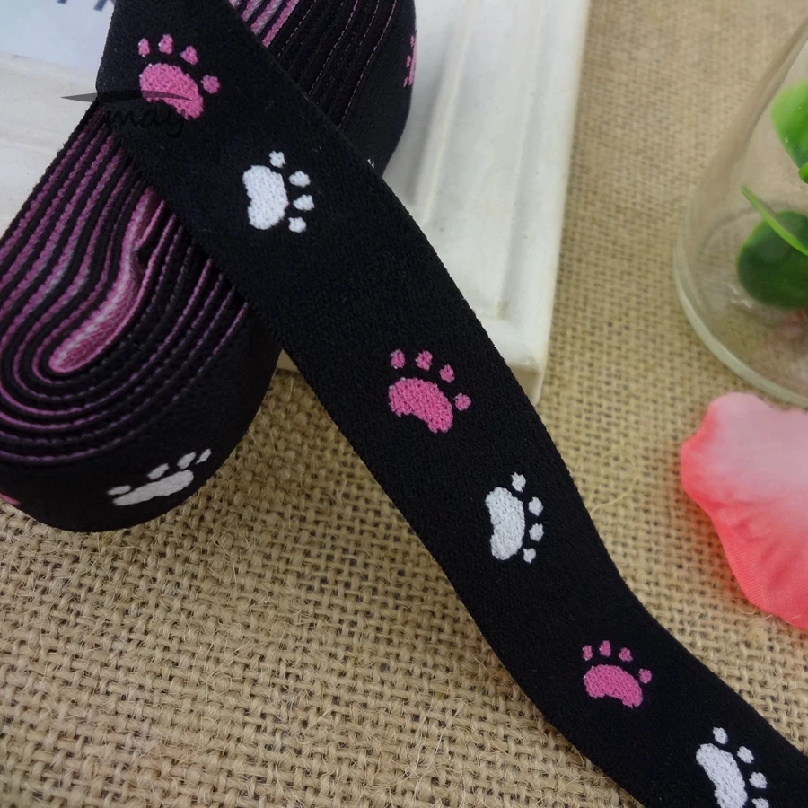 #1207 мягкий на ощупь! Эластичные ленты с вышивкой Медвежонок|Резинки| |