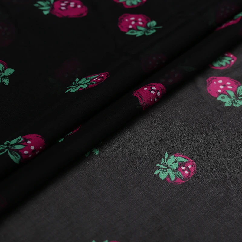 18 Новинка летняя ткань из 100% шелка Жоржетта с принтом Соломка для женского платья