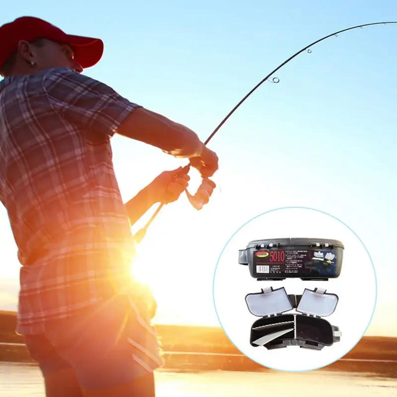 

Fishing gear road sea fishing lure waist box portable plastic Accessories box Asia with a waist box multi-function W1
