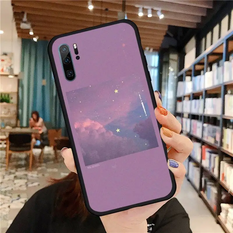 

The most beautiful sunset red Phone Cases For Huawei honor Mate P 9 10 20 30 40 Pro 10i 7 8 a x Lite nova 5t Soft Cover Funda