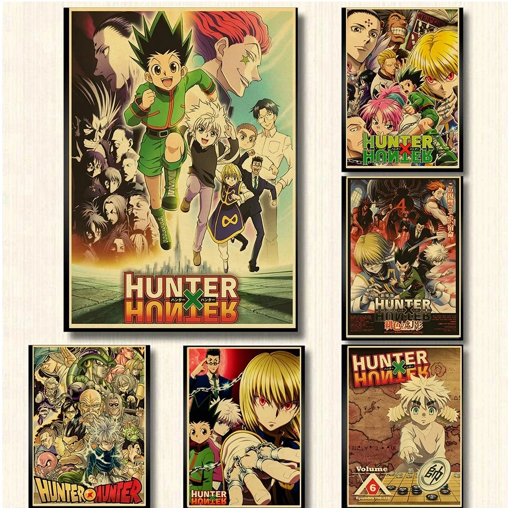 

Quentin Tarantino Film Hunter X Hunter Anime Retro Poster Wall Art Home Decor Canvas Painting Prints Pictures Nordic Living Room
