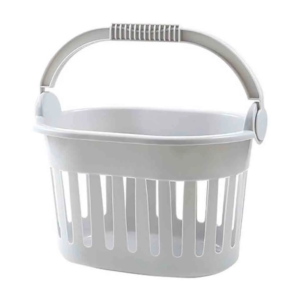 

Bath Laundry Basket With Handle Bathroom Portable Toiletries Towel Storage Box Home Desktop Cosmetic Holder Organizer Basket