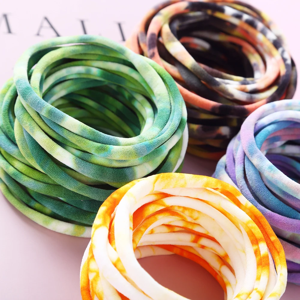 Тюрбаны нейлоновые повязки на голову для новорожденных девочек эластичный