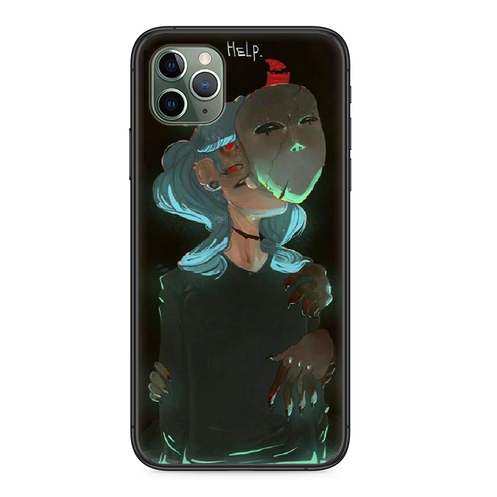 

Sally Face Game Coque Phone Case Cover For Iphone 12 11 8 7 XR PLUS X XS PRO SE 2020 MAX Black Funda Trend Hoesjes Fashion