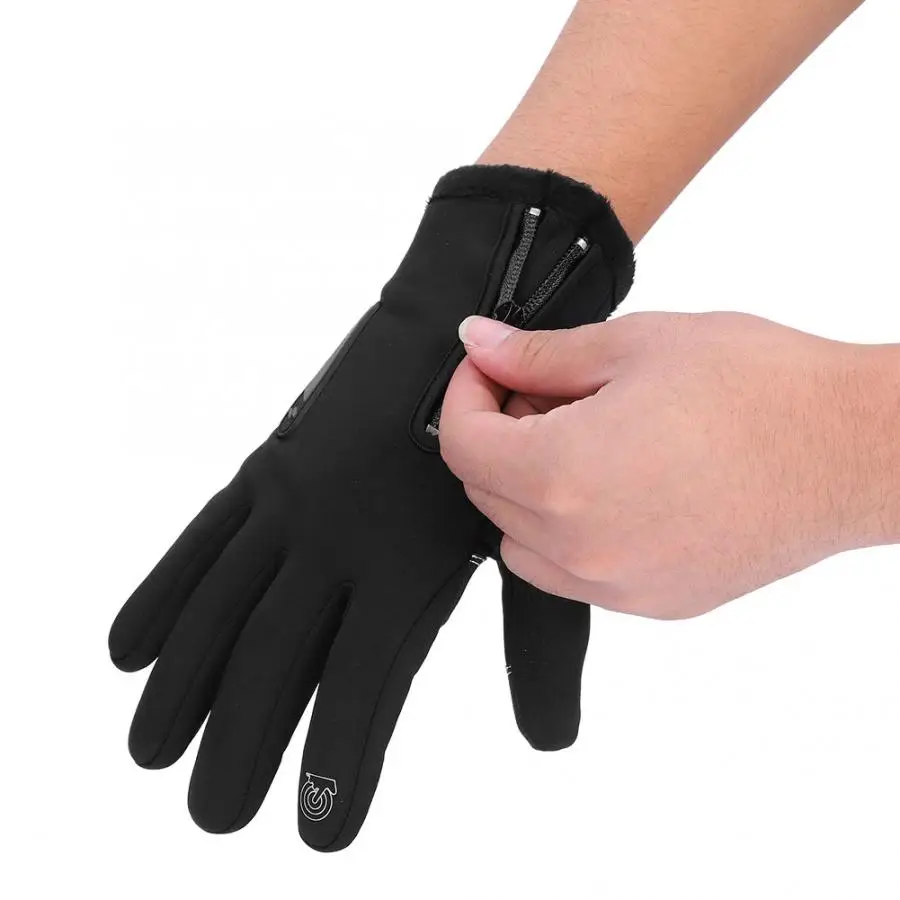 Перчатки для велоспорта 1 пара зимние теплые ветрозащитные полный палец