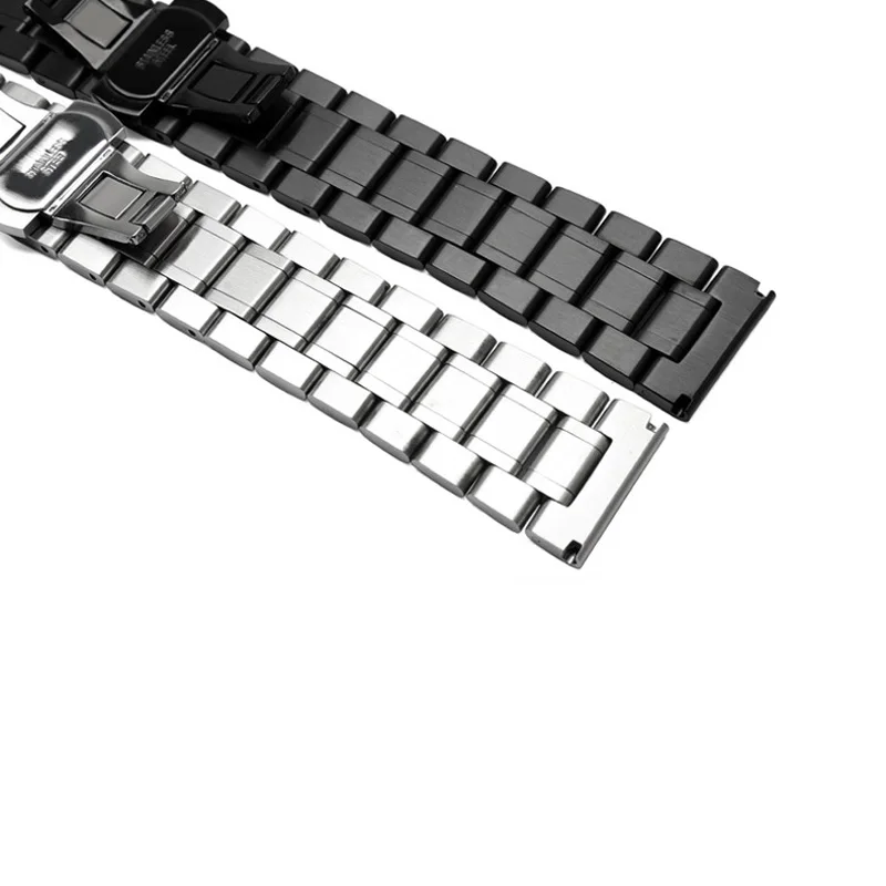 

14/16/17/18/19/20/21/22/23/24mm Universal Watch Band Strap Stainless Steel Watchband Bracelet AUG889