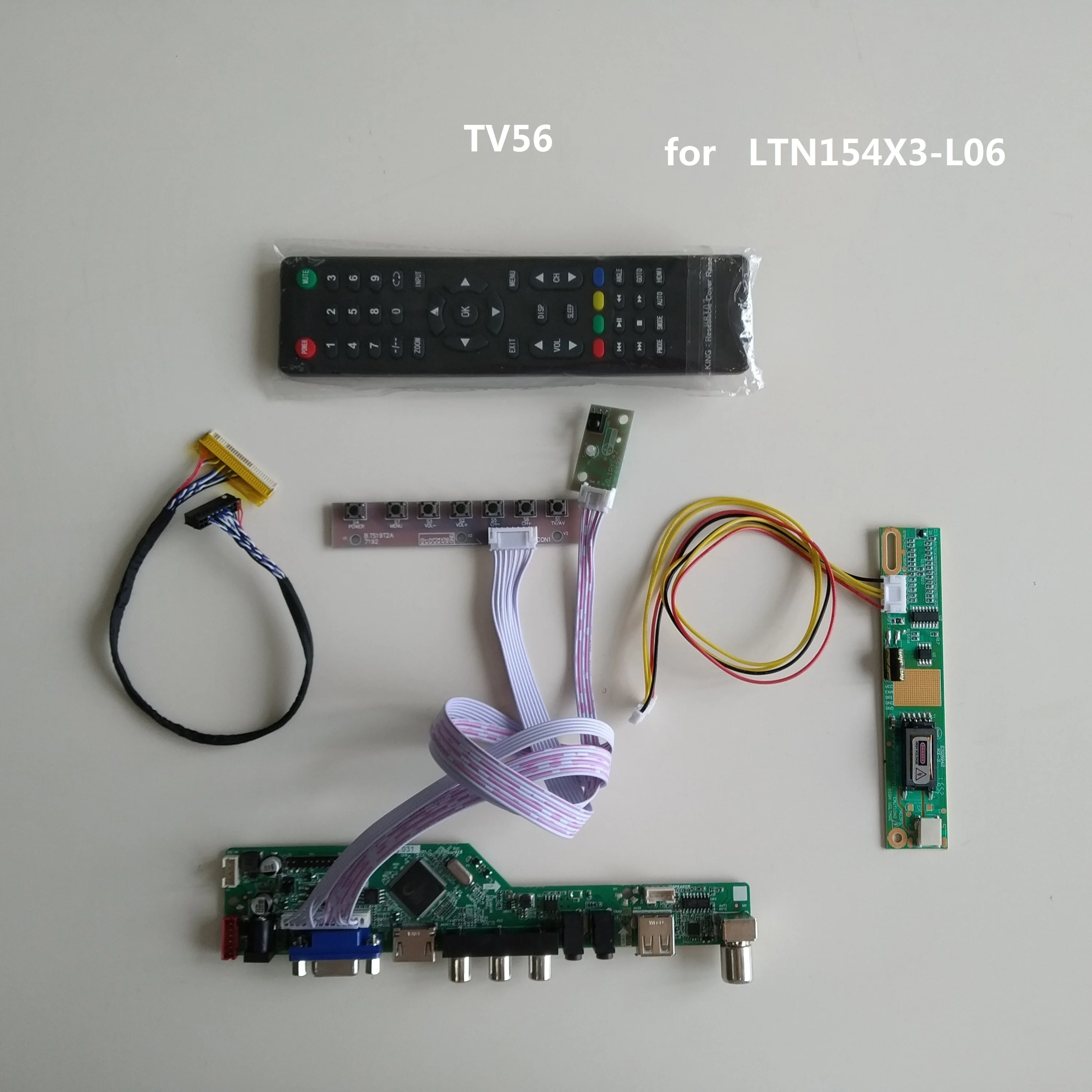 

TV LCD LED VGA HDMI-compatible AV RF USB Audio Controller Board For display LTN154X3-L06 1280*800 15.4" Monitor panel card