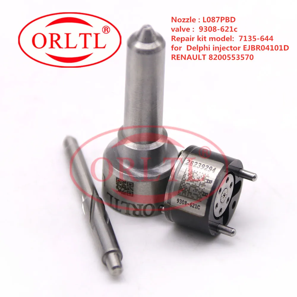 

Ремкомплекты форсунок ORLTL 7135-644 L087PBD L087PRD L087PBC клапан 9308621C для SUZUKI EJBR04101D, RENAULT 8200553570