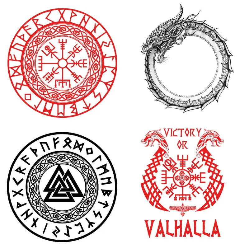 Аппликация на одежду теплочувствительные нашивки в виде викингов нанесение