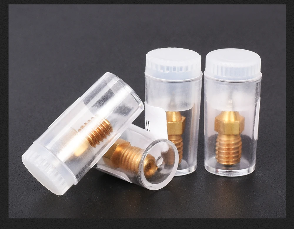 Высокое качество Budaschnozzle1.1 латунная насадка 0,2/0,3/0,4/0,5 мм 1,75 мм нити 3D-принтеры Запчасти для Ender-3 CR-10 j-head Hotend