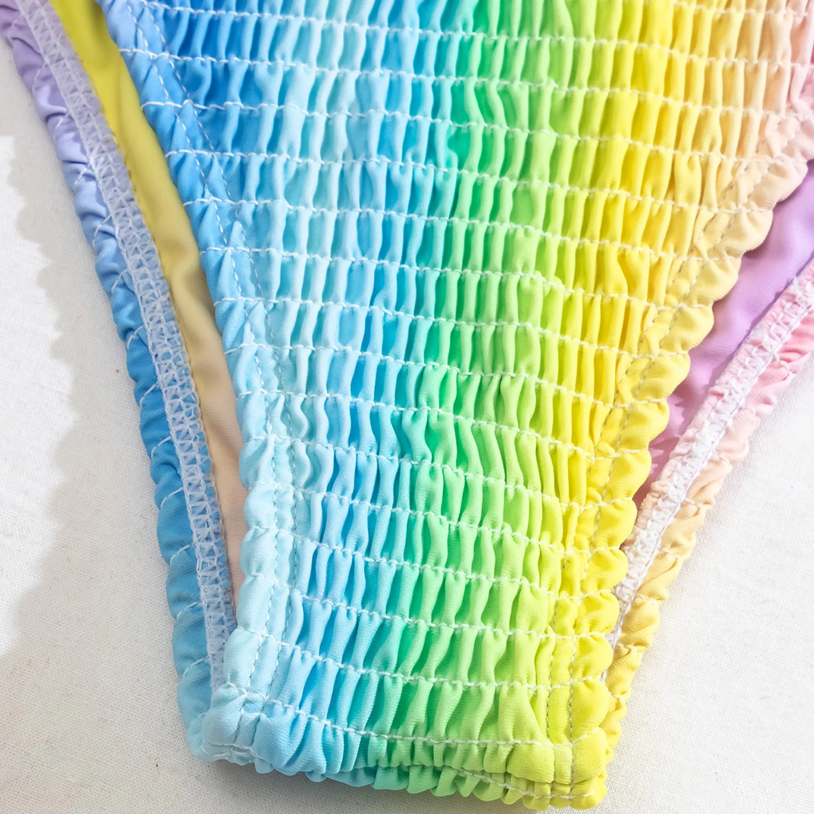 

Drop Ship Rainbow Tie Dye Print Bikinis Push Up Bikini Set 2021 Swimsuit Women Swimwear Beach Wear Swim Bathing Suit 212