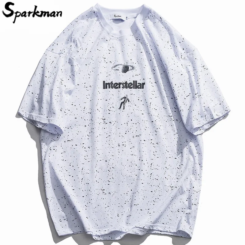 Мужская футболка в стиле хип хоп с принтом граффити чернил межзвездным уличная