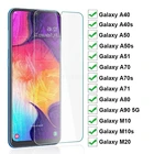 3-1 шт. защитное закаленное стекло на экран для Samsung Galaxy A40 A40s A50 A50s A51 A70 A70s A80 A90 5G Защитная пленка для экрана на Samsung M10 M10s M20 стекло