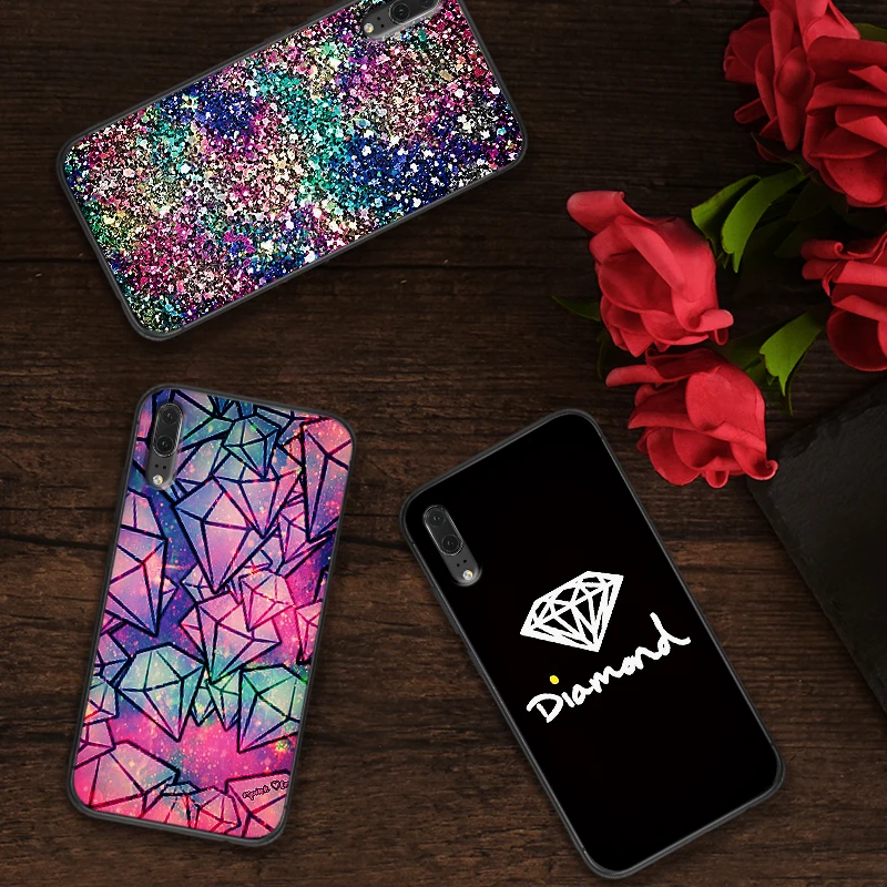 Для huawei P8 P9 Mini P10 P20 2019 P30 LITE P Smart Z 2018 Pro Чехол для телефона Корпус Bling blling Gold sand Diamond