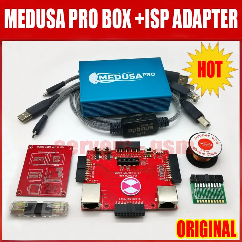 Новинка 100% оригинальная коробка Medusa Pro + ISP 3 в 1 адаптер JTAG MMC для Samsung forHuawei Optimus