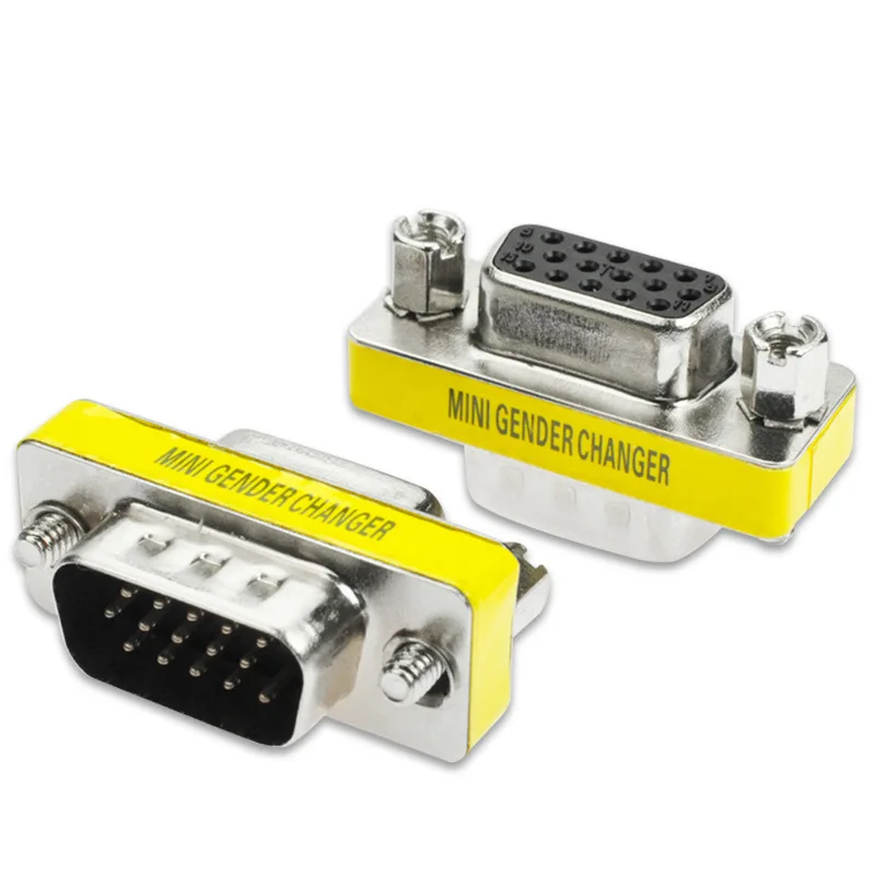 1 шт. VGA/SVGA 15 pin порт разъем Saver VGA адаптер Женский к папа D sub для мониторов HDTV