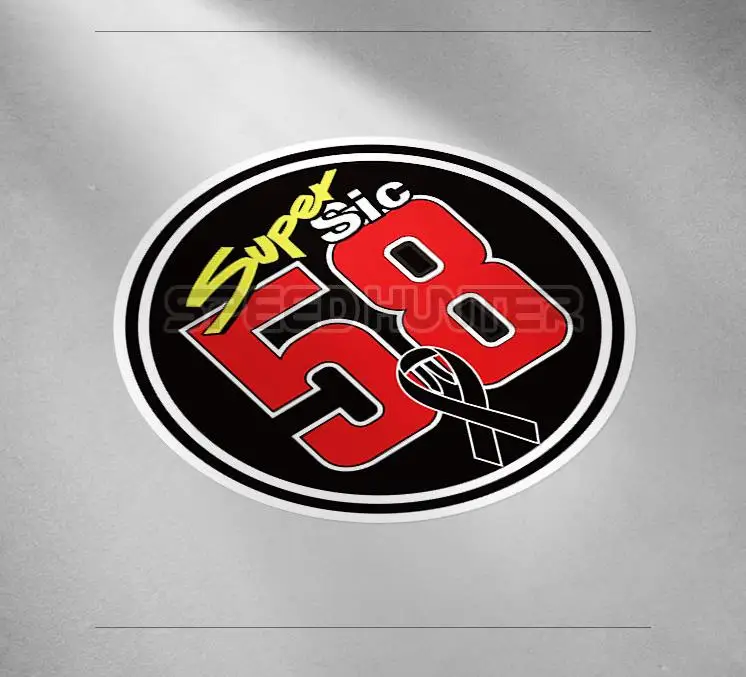 Супер Марко Simoncelli 58 наклеек s гоночный винил мотоцикл наклейка Мотокросс