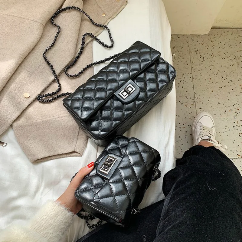 Известный бренд Женская клетчатая цепочка маленькая квадратная сумка роскошная