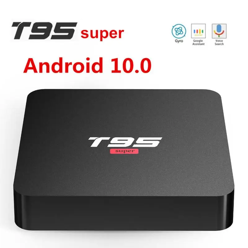 ТВ приставка T95 Super Allwinner H3 с четырёхъядерным процессором 2 ГБ + 16 Android 10 0 4 ГГц/5G Wi Fi 4K
