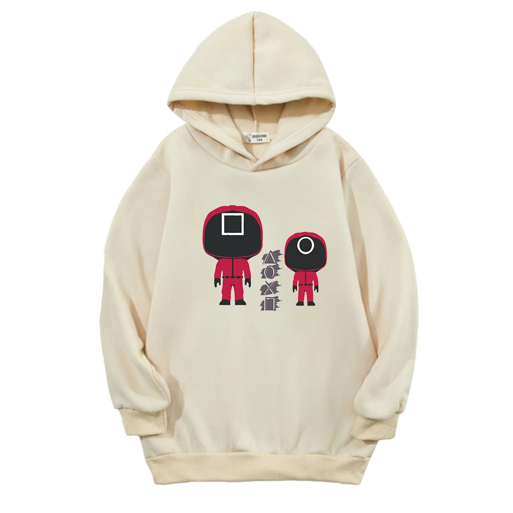 

Children Outwear Korean Movies Squid Game Netflix Pullover Hoodies Sweatshirts for Girl Baby Boy Clothing Hip Hop Kawaii Clothes