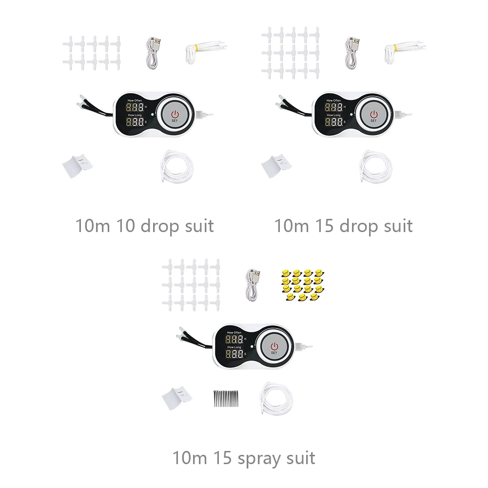 

Home Irrigation System Low Power Consumption With Timing Intelligent Automatic Watering Device Flower Bed Backyard Easy Install