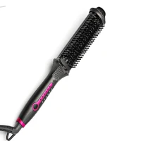 heating straight hair brush fast styling portable wireless flat iron straightening comb hot iron not hurting hair