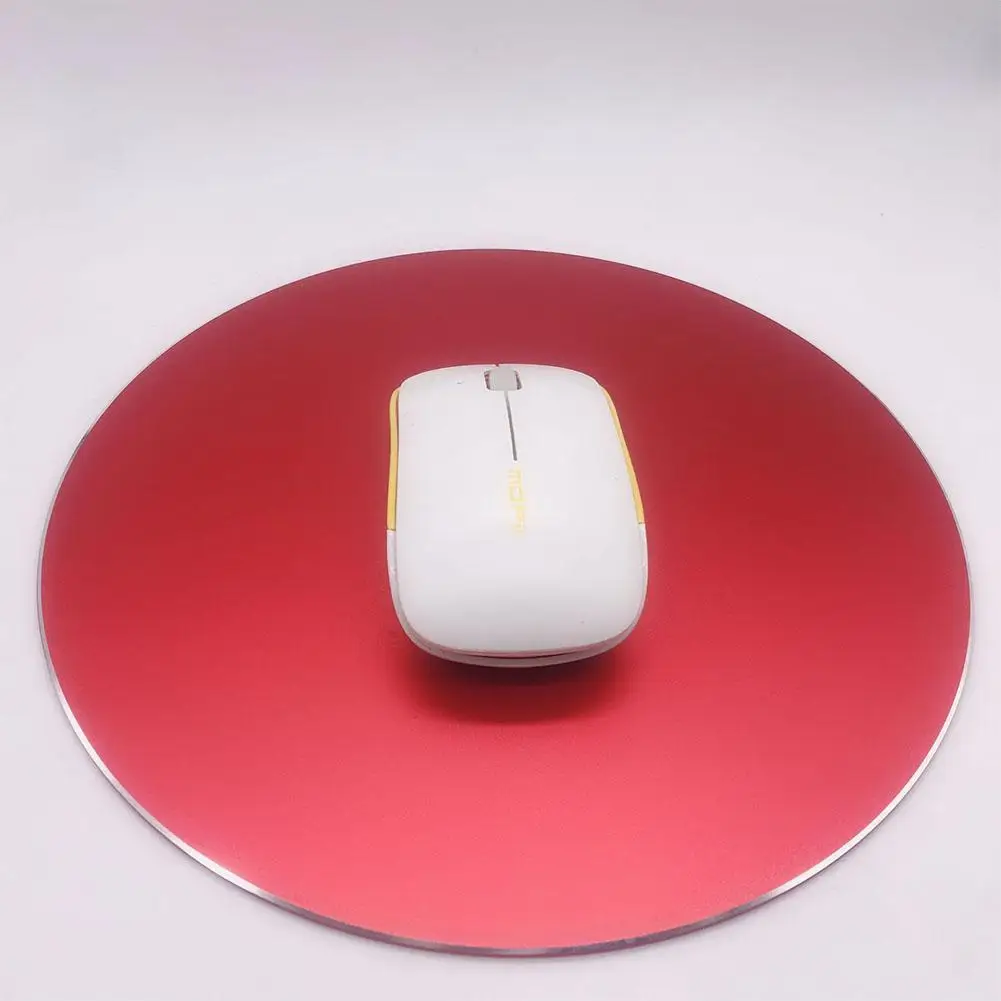 

Aluminum Round Double-sided Mouse Mat Waterproof Anti-Slip Rubber Bottom Mouse Pad for PC Gaming Laptop Computer