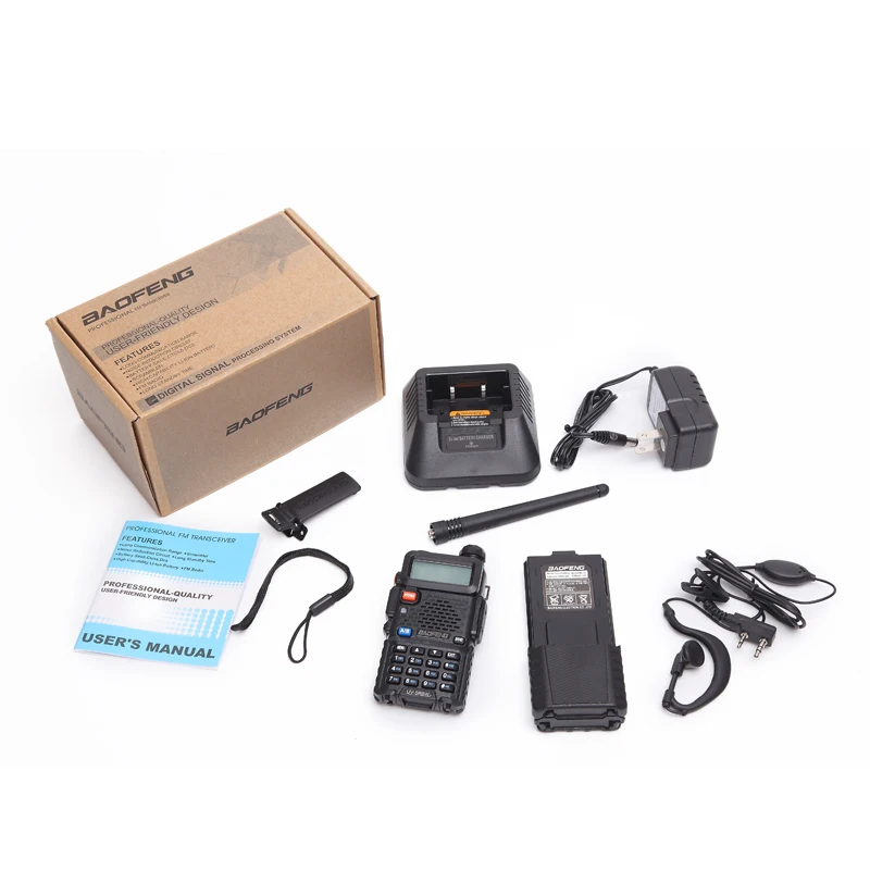 

BaoFeng UV-5R8W Walkie Talkie 8W Powerful VHF/UHF Handy Dual Band CB Ham Two Way Radio Transceiver 3800mah Battery