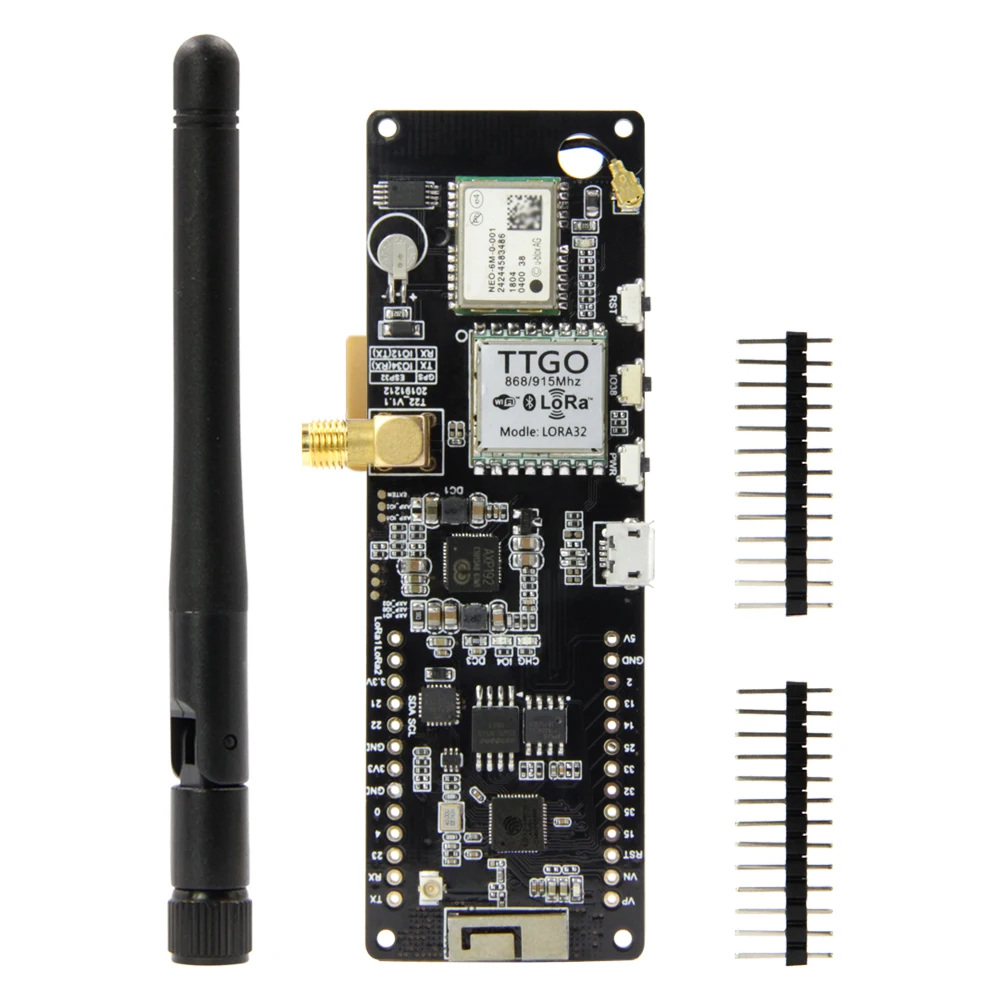 TTGO Т образной балки V1.1 ESP32 433/868/915/923 МГц Wi Fi Беспроводной Bluetooth модуль GPS NEO 6M SMA LORA 32