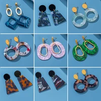 new bohemian earrings korean acrylic earrings for women jewelry fashion punk pendant earrings 2021 trend party luxury gifts